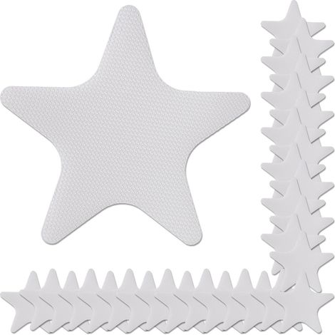 Pegatinas antideslizantes de estrellas de mar, paquete de 30, transparentes (1/5)