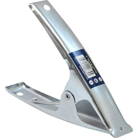 Dapetz ® 6 Inch Metal Spring Clamps 1 Piece for Woodwork - Rust Proof Market Stall Tarp Clips Clamps 50mm Jaw Capacity - Metal Clips All Steel Construction 150mm Length (1/5)