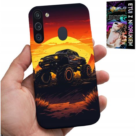 Hülle für Samsung Galaxy A21 – Monstertruck-, LKW- und andere Muster + Glas (1/5)