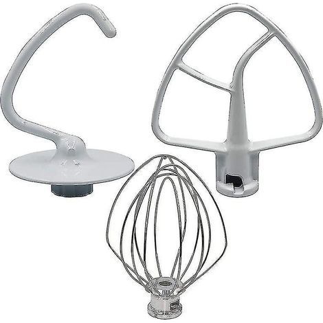 Set di utensili da cucina: frusta K45WW, gancio impastatore K45DH, spatola K45B – Bianco (1/5)