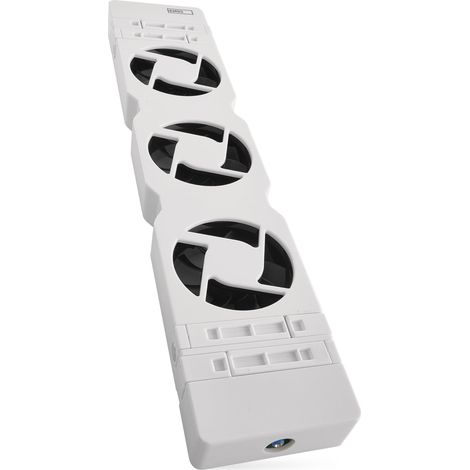 EMOS - Set di espansione per ventilatori riscaldanti per risparmiare energia e costi di riscaldamento, 1 ventilatore con cavo di collegamento, SENZA ALIMENTATORE (1/5)