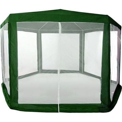 Garten-Gewerbepavillonzelt, 2x2x2 m, mit Moskitonetz, grün, MultiGarden