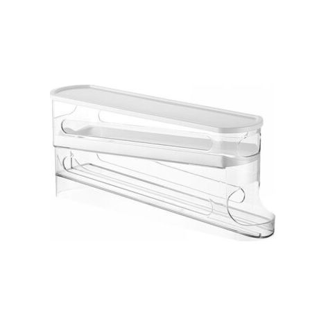Boîte de rangement à roulettes pour œufs peu encombrante pour porte latérale de réfrigérateur - Plastique durable (1/3)