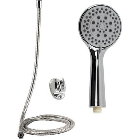 Cleafe - Kit Bagno Doccetta Doccino Soffione Doccia Tondo Con Laccio 1,8 Mt Staffa 69069 - (1/2)