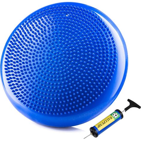 NALOOKAMIC Planches d'équilibre, coussin d'équilibre gonflé de stabilité Disque d'équilibre Siège sensoriel Disque de stabilité d'équilibre à noyau rond pour la rééducation, l'exercice, l'amélioration (1/4)