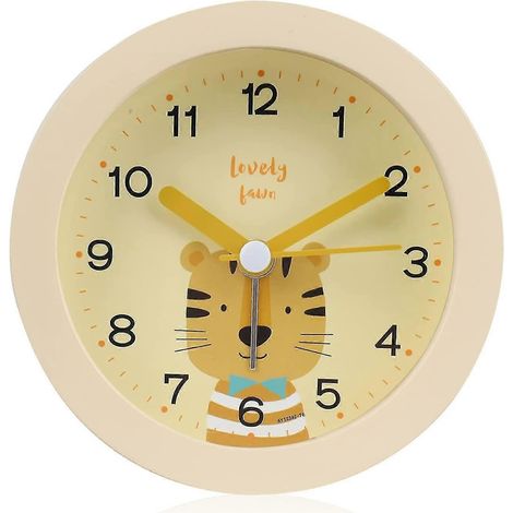 Geräuschloser Kinderwecker, niedlicher und leiser Kinderwecker, Kinderwecker mit Nachtlicht, Reisewecker für unterwegs (1/5)