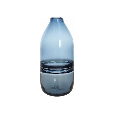 Tognana Vaso Bottiglia Riga Blu H 30 Cm Design Atmosphere