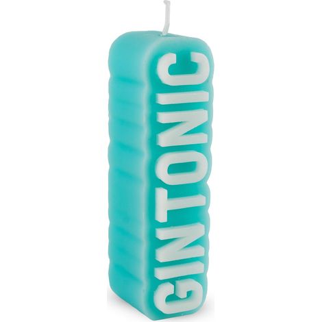 WD LifeStyle Candela Profumata Decoro Gin Tonic 3,9 x 4,8 x 14,5 Cm Paraffina Tabacco e Vaniglia