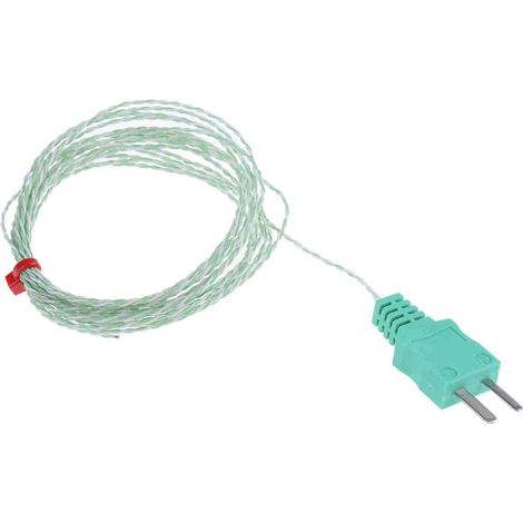 Thermocouple type K Ø 1/0.3mm, L 3m, +260°C max à Fiche mâle miniature ( Prix pour 1 ) (1/3)