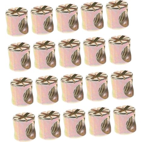 Lot de 20 écrous cylindriques à fente pour meubles (chaises (1/5)
