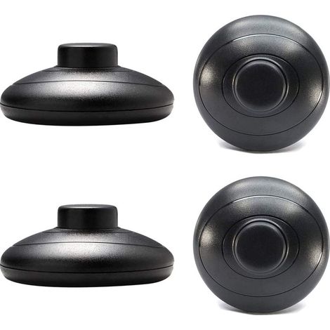 4pcs Foot Switch, AC 125V/3A 250V/2A Black Round Foot Switch SPDT NO NC Foot Switch for Floor Lamp and Table Lamp (1/5)