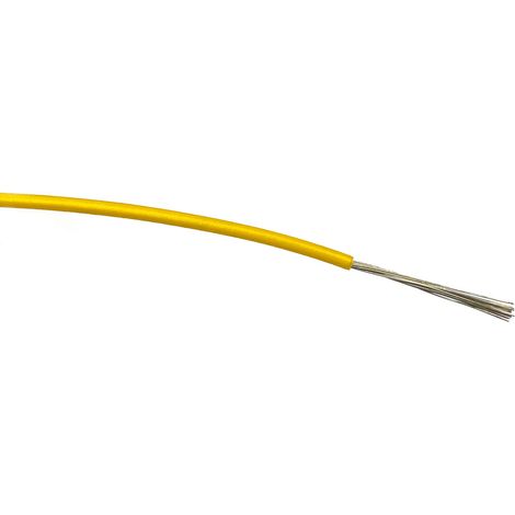 Fil électrique RS PRO BS4808 0,5 mm² 20 AWG, 1 kV c.a., PVC Jaune, 100m ( Prix pour Bobine de 100 )
