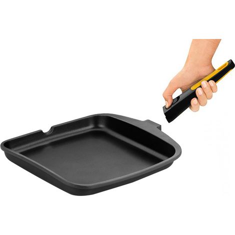 Grill Fast Click liso de aluminio fundido - 28x28 cm (1/4)