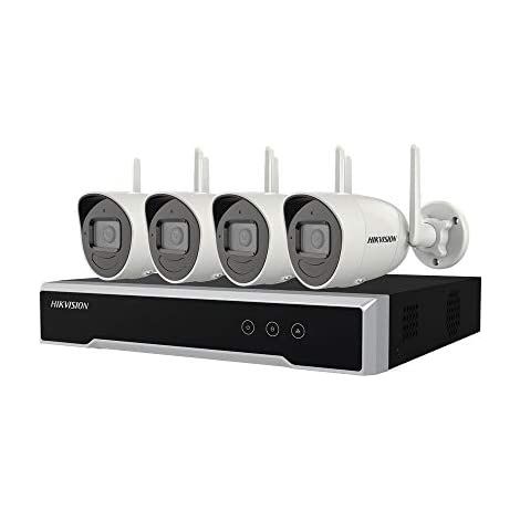 Hikvision NK42W0H-1TWDD/EU Verkabelt & Kabellos Geschoss Wi-Fi/RJ-45 Indoor/Outdoor 2.8 mm 30 m 4 bullet Kameras 1/2.7" CMOS 2 MP 1920 x 1080 IR m 2.8 IP66 Wi-Fi + 4-ch NVR 1 TB HDD (1/3)