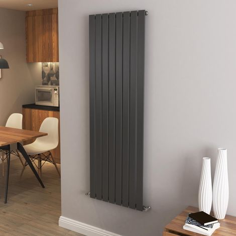 AICA Flat Panel Radiator Designer Central Heating Vertical 1600x544mm Single Anthracite
