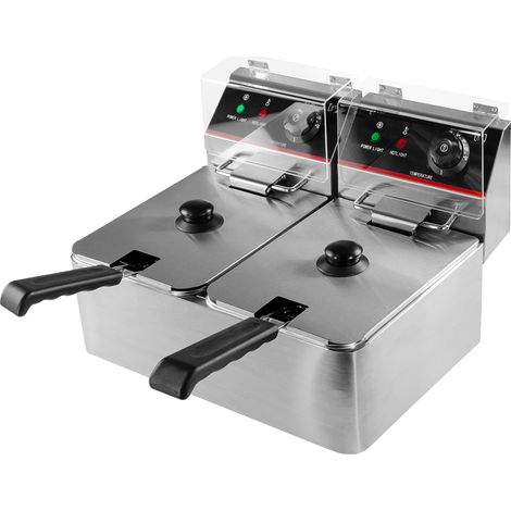 Freidora el茅ctrica Mega-M 2x4l 4kW 230V N (1/5)