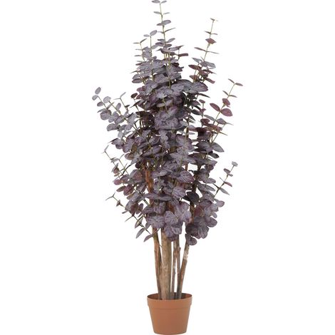 Eucalyptus Artificiel Plante Décorative Intérieure Violette Hauteur 120 cm - PANGIVO