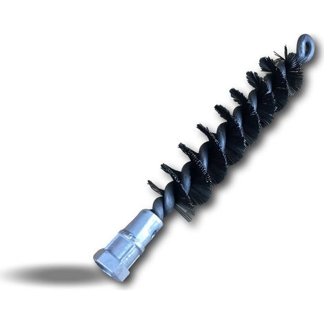 Brosse à tube PRO ACIER Ø 30 mm Raccord M12175 femelle Ame en acier torsadé Nettoyage brossage tube et canalisation Kibros 41SCA30