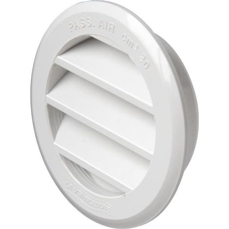 Gril rond encastrable la ventilazione blanc - t63rx