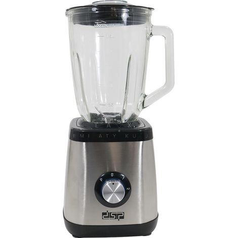 Trade Shop - MIXER 2 GESCHWINDIGKEITEN +PULSE 350 W STAHL MIT GLASBEHÄLTER OBST SMOOTHIES - (1/5)