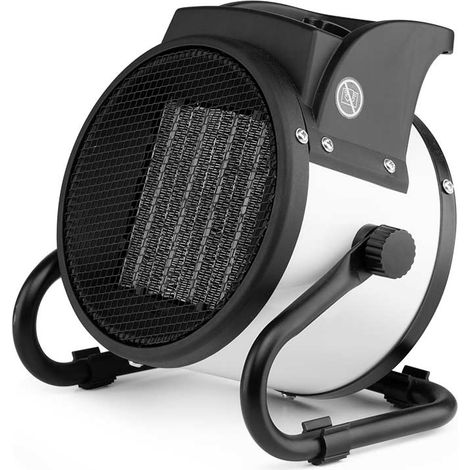 Calefactor cerámico profesional Orbegozo FHR 2045, cuerpo metálico, control ajustable de temperatura, posición ventilador, 2 potencias de calor, 2000 W (1/3)