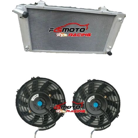 Radiatore in alluminio, dimensioni del nucleo: 27,1"x15,1"x2,0", dimensioni complessive: 35,8"x18,2"x5,8", dimensioni ingresso/uscita: 1,3"x1,49", compatibile con motori V8 (3,9L, 4,0L) (1/5)