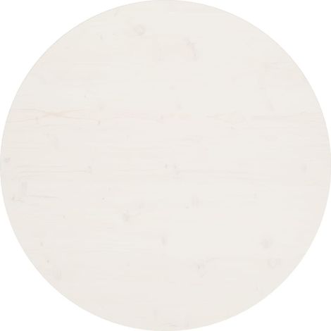 Superficie de mesa madera maciza de pino blanco Ø90x2,5 cm vidaXL