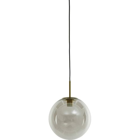 Light & Living - hängeleuchte - Medina - bronze - glas -