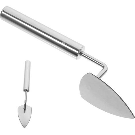 Gartenwerkzeug Handschaufel – Kleine Gartenschaufel – Für Gartenarbeiten – Ergonomisches Design – 21 cm Länge – Silber (1/5)