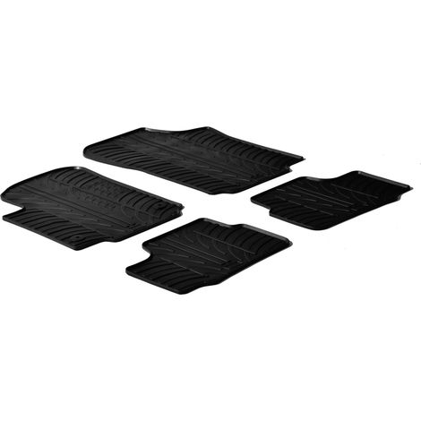 Set tappeti su misura in gomma - compatibile per Seat Mii 3p (05/1209/18) - Seat Mii 5p (05/1207/20) - Skoda Citigo 3p (05/1210/19) - Skoda Citigo 5p (05/1210/19) - Volkswagen Up 3p (01/1212/23