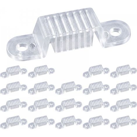 20 Pezzi Clip di Fissaggio per Striscia LED RGB 220V SL065044