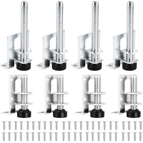 Pieces Heavy Duty Adjustable Leveling Feet,Heavy Duty Leveling Feet with Nuts,Adjustable Feet,for Furniture,Table,Sofa,Cabinets,Workbench (1/5)