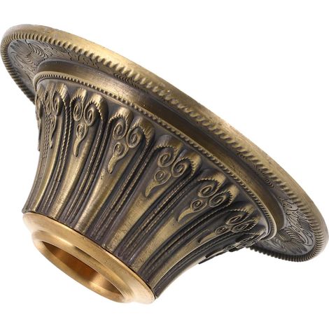 Support en Cuivre avec Base Sculptée Diamètre 2,5 Cm, Facilite la Rotation Fluide pour Moulin à Prières Tibétain pour Temples et Cérémonies Bouddhistes (1/5)