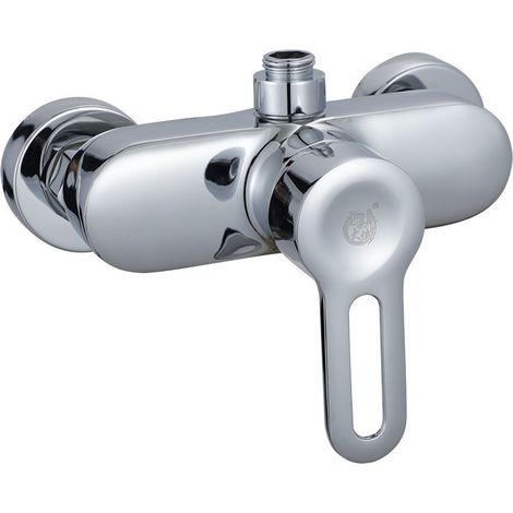 Mitigeur monocommande Douche, Robinet Mitigeur de Douche Mural, Chromé (1/5)