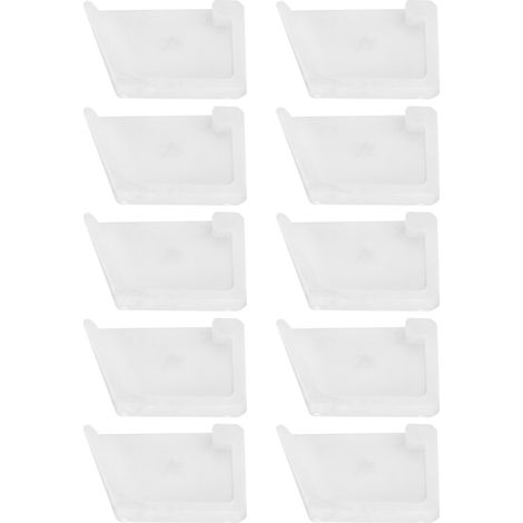 Lot de 10 bouchons de vidange pour mangeoires à poulets, en plastique, à bride droite, pour animaux de ferme. (1/5)