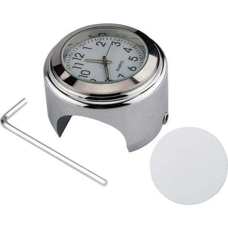 Horloge de guidon universelle étanche pour motos et vélos, diamètre 22 mm à 25,4 mm (7/8") (1/5)
