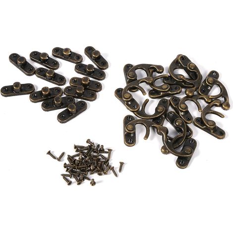 12 Pcs Jewelry Latches Screws Boxes Small Good with Box for Pcs 12