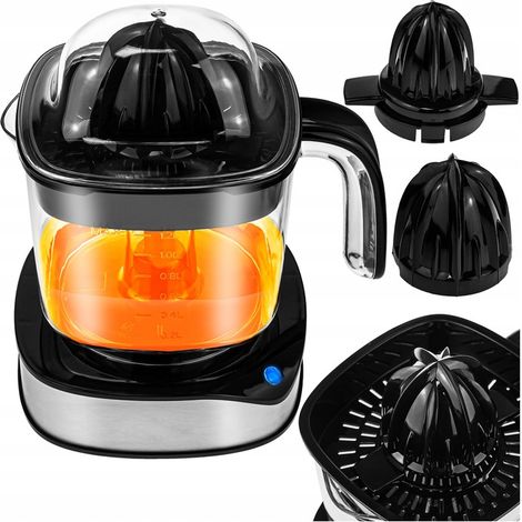 Spremiagrumi elettrico rotante per succhi di frutta, 2 lati + 2 accessori