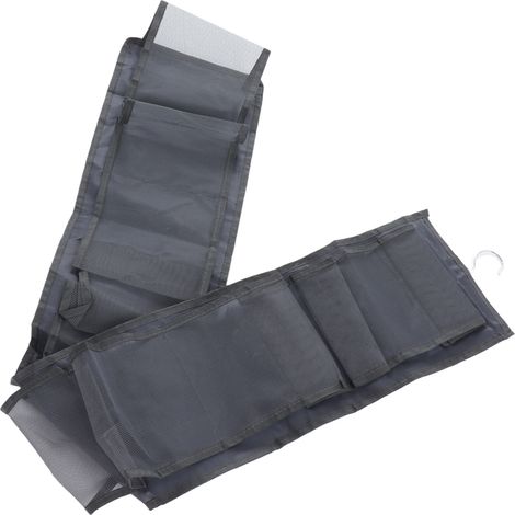 Sac à vêtements suspendu en nylon épais multicouche, facile d'accès et lavable, pour chaussettes, pantalons et robes. (1/5)