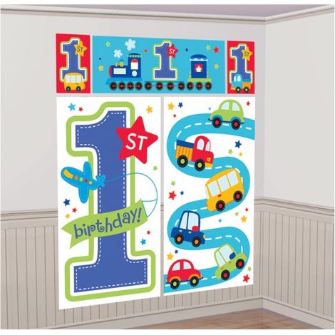 Decoración de pared para el primer cumpleaños (1 juego) (1/2)