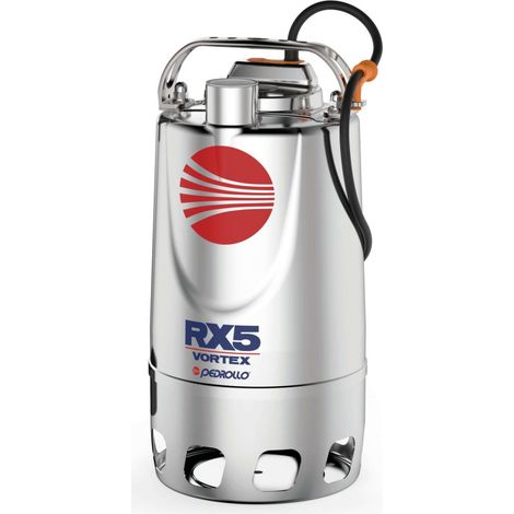 Pompe De Relevage Pedrollo Rx Vortex 540 Eaux Usées 1.1 Kw Triphasé 380v 14.4 M3/h (1/4)
