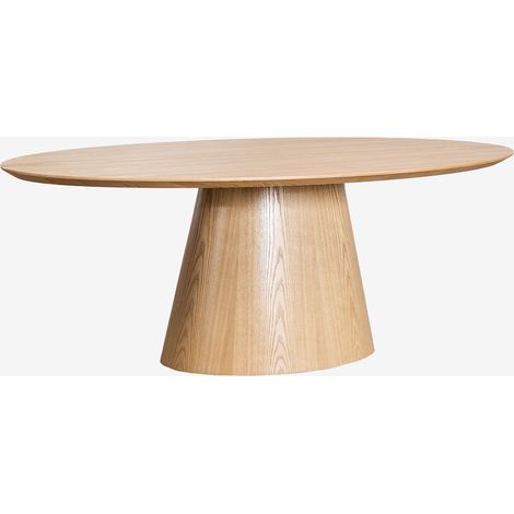 SKLUM Ovaler Esstisch aus Holz (220x120 cm) Aura            Eschenfurnier                       