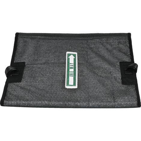 Cuscino per sedile di sedia a rotelle, design antiscivolo, rete traspirante, nero (1/2)