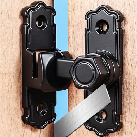 Verrous Et Loquets Pour Portes De Grange,Loquets pour Portes de Grange - Attaches Renforcées Anti-Rouille Pour Placard, Salle De Bain, Portail Et Garage (1/3)