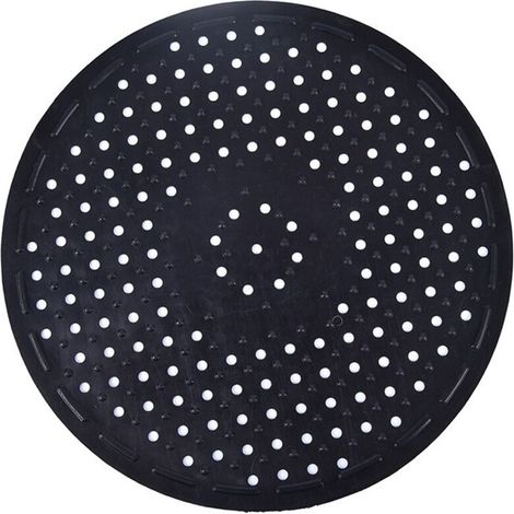 Spülbeckenmatte aus Gummi, Beckenmatte, Küchenwasserfiltermatte, rutschfeste Spülbeckenmatte, schwarz, 1er-Pack (1/4)