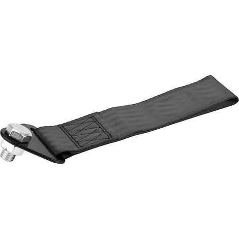 Sangle de remorquage haute résistance universelle pour voiture de course, corde de traction noire pour crochet de remorquage avant/arrière (1/5)