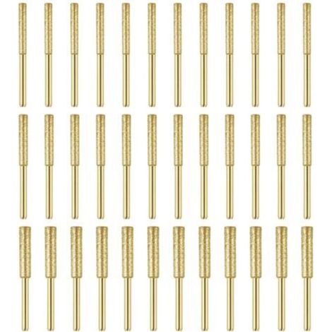 36-teiliges Kettensägen-Schärfstein-Set, 4,0 mm/4,8 mm/5,5 mm Kettensägenfeilen, Schleif- und Schärfzubehör für Benzin- und Elektrokettensägen, langlebig und effektiv (1/4)