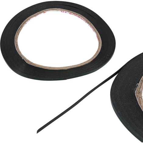 Rolle extra starkes, schwarzes, doppelseitiges Schaumstoffklebeband, 10 Meter lang, 2 mm breit