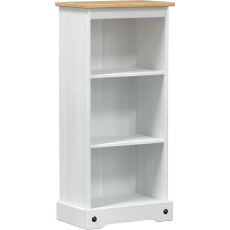 Maison Exclusive - Bücherregal Weiß 46 x 29 x 100 cm Massives Kie