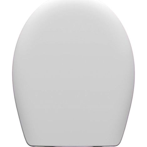 Tapa de WC “Loira” con bisagra inoxidable compatible con distintas marcas color blanco (1/3)